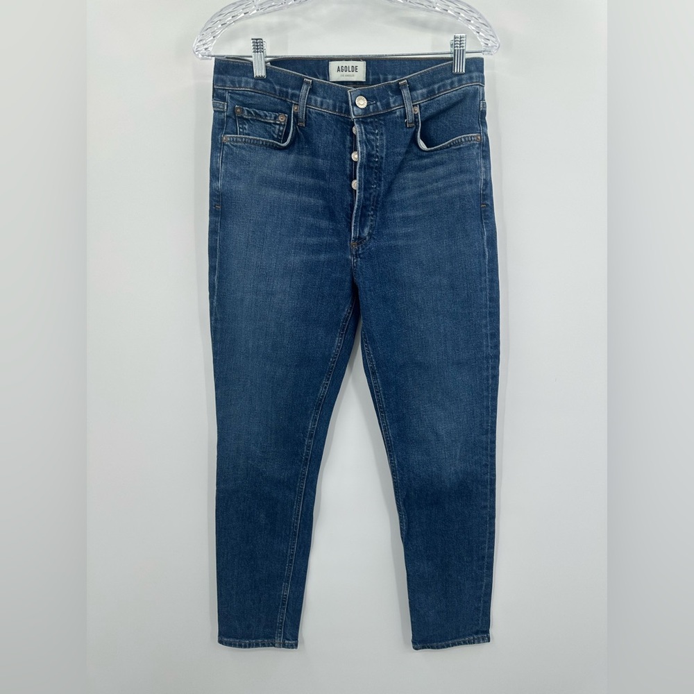 Agolde Women's Nico High Rise Slim Jeans‎ Button Fly A093F-1046 Size 28